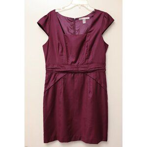 Forever 21 short-sleeved maroon dress